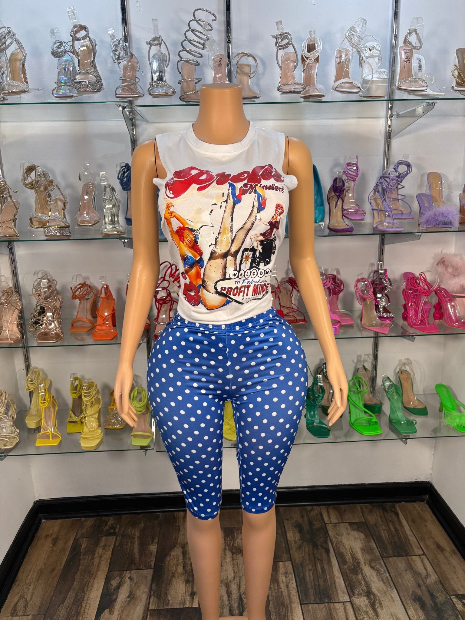 Daisy Capris - Blue - Head Over Heels: All In One Boutique
