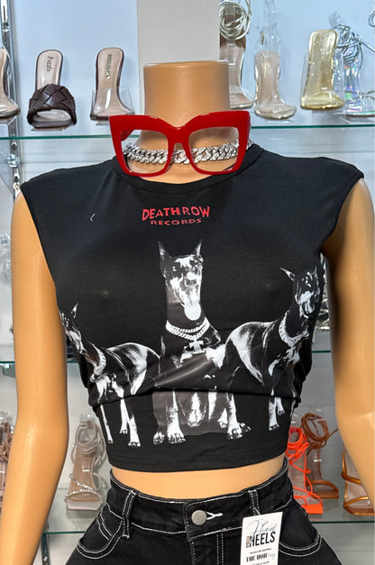 Death Row Graphic Tee - Black - Head Over Heels: All In One Boutique