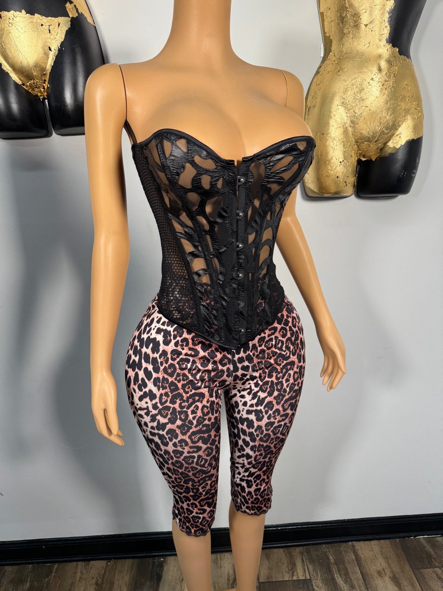 Delicate Corset Top - Black - Head Over Heels: All In One Boutique