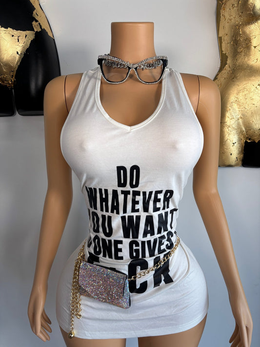 Do Whatever Dress - White - Head Over Heels: All In One Boutique