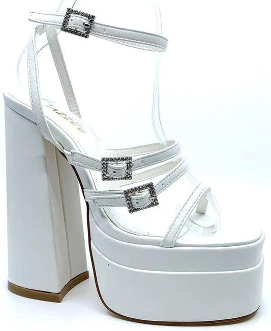 Evie Heels - White - Head Over Heels: All In One Boutique