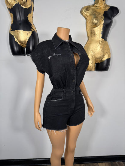 Ex Flame Romper - Black - Head Over Heels: All In One Boutique