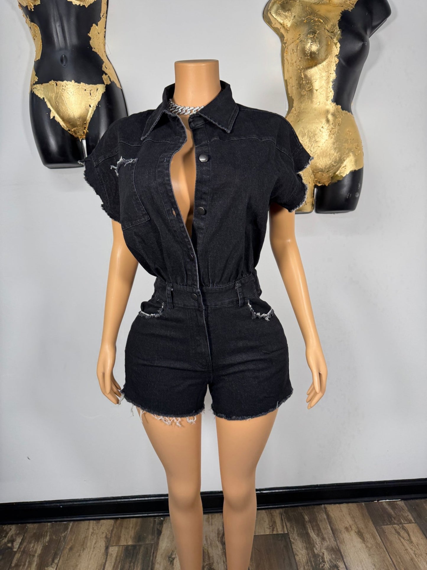 Ex Flame Romper - Black - Head Over Heels: All In One Boutique