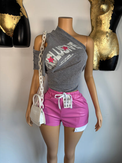 Exclusive Muscle Tee - Grey - Head Over Heels: All In One Boutique