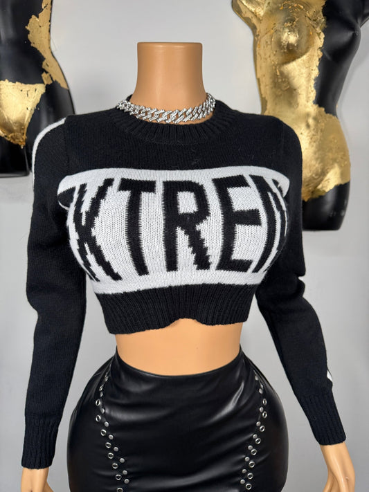 Extreme Sweater - Black - Head Over Heels: All In One Boutique