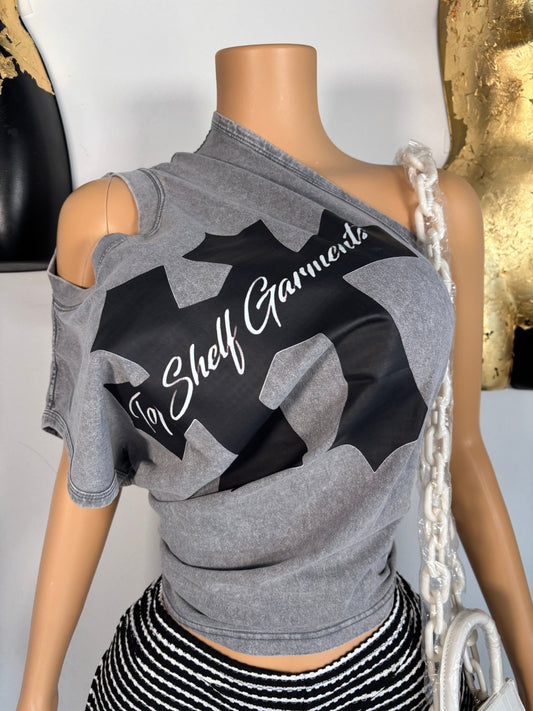 Fahion Hard Muscle Tee - Grey - Head Over Heels: All In One Boutique