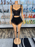 Fierce Short Set - Black - Head Over Heels: All In One Boutique