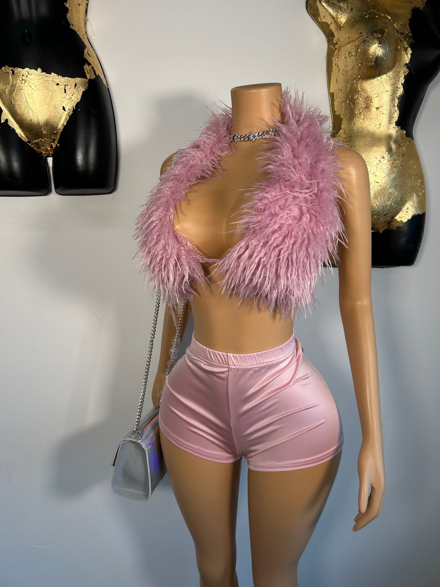 Flamingo Short Set - Pink - Head Over Heels: All In One Boutique