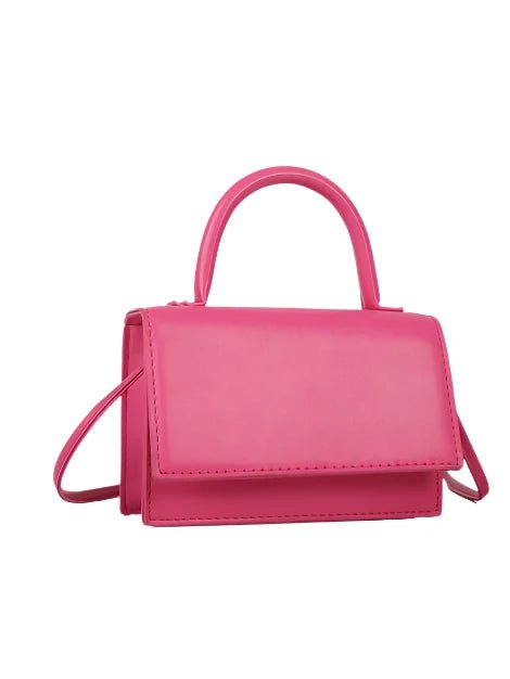 Flap Handbag - Pink - Head Over Heels: All In One Boutique