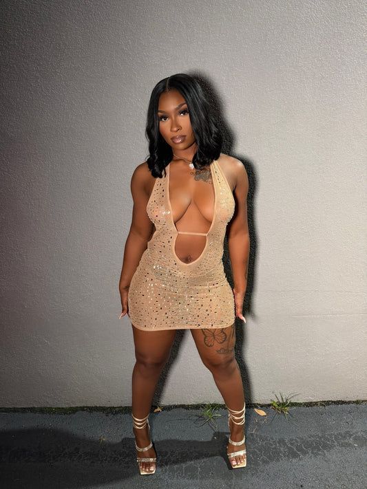 For The Moment Dress - Nude - Head Over Heels: All In One Boutique