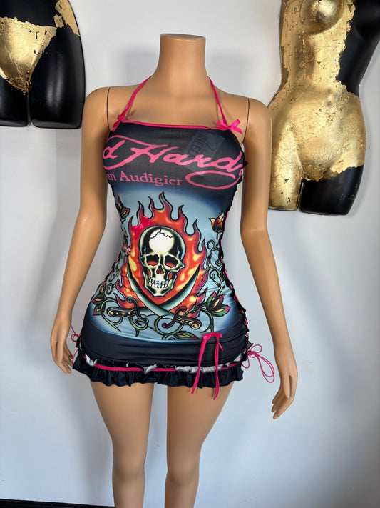 Fun & Games Dress - Black/ Pink - Head Over Heels: All In One Boutique