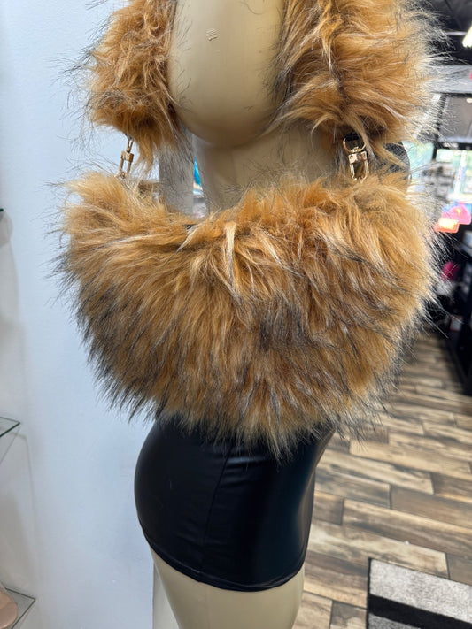 Fur Frenzy Bag - Brown - Head Over Heels: All In One Boutique