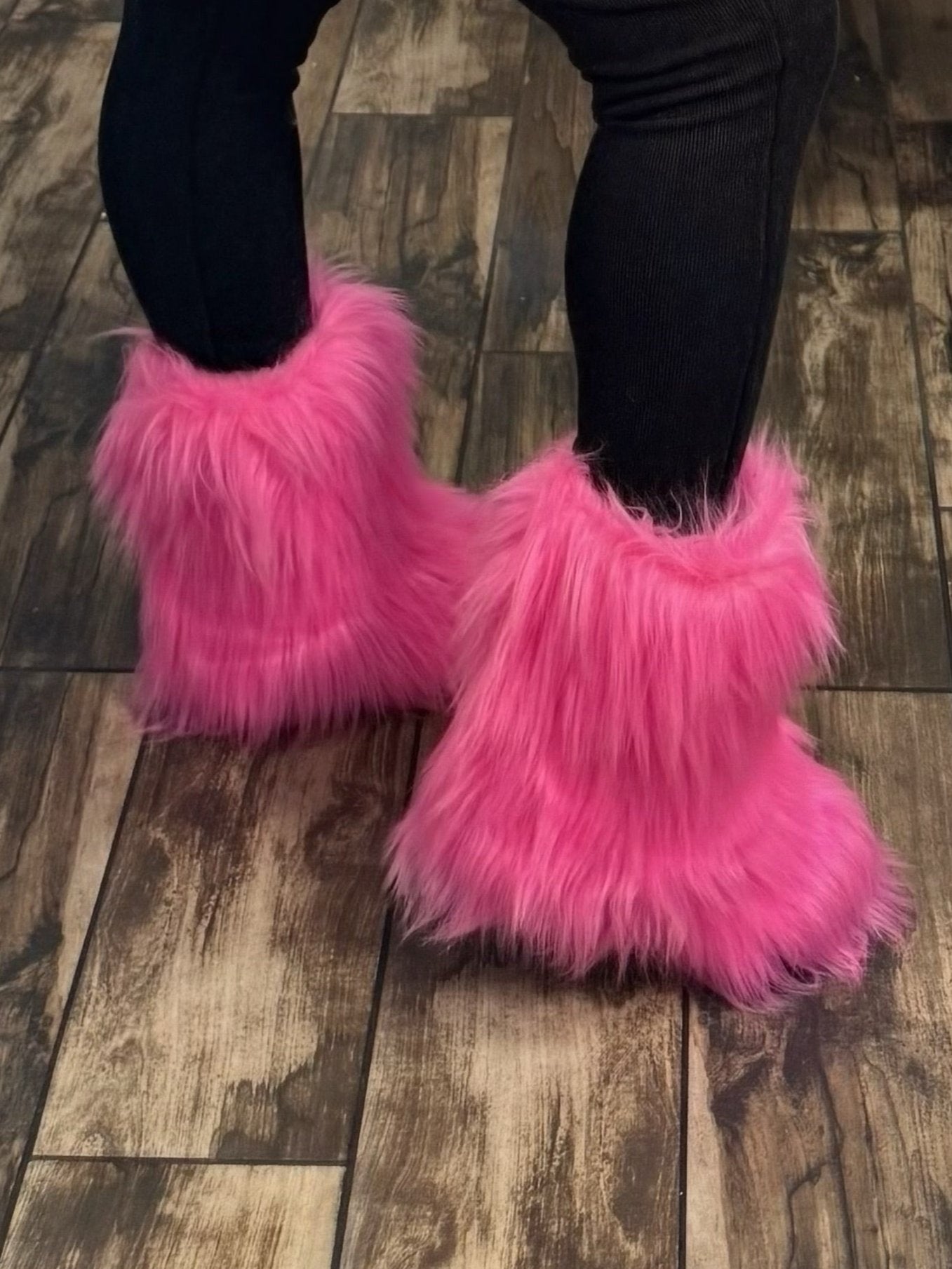 Fur Frenzy Bootie - Pink - Head Over Heels: All In One Boutique