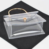 Gatsby Satchel Clear - Gold (Final Sale) - Head Over Heels: All In One Boutique