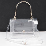 Gatsby Satchel Clear- Silver (Final Sale)