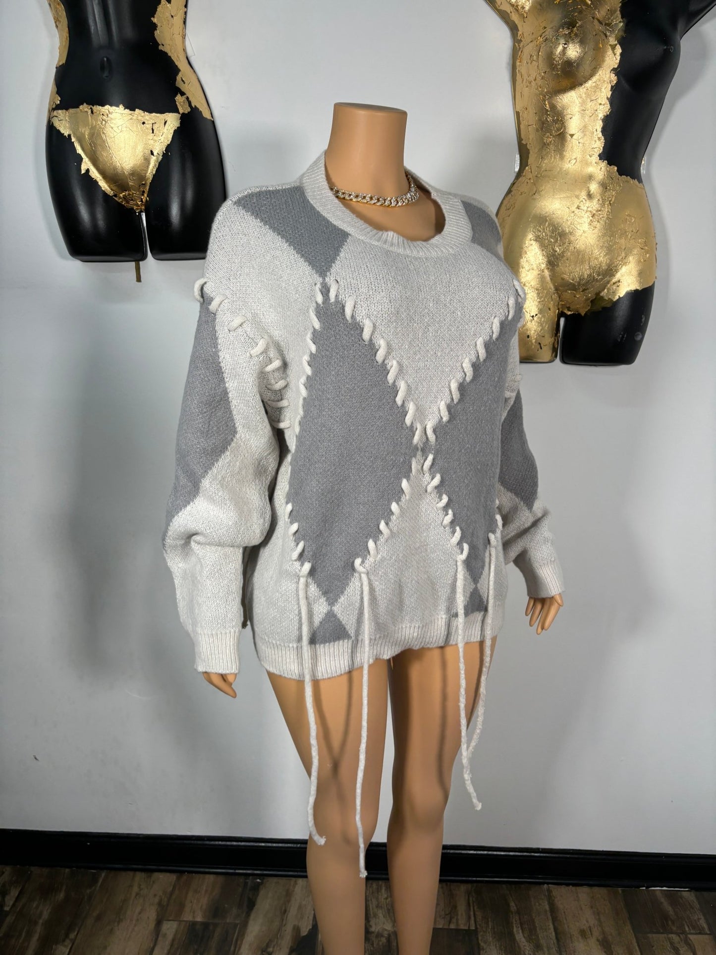 Gigi Sweater - Grey - Head Over Heels: All In One Boutique