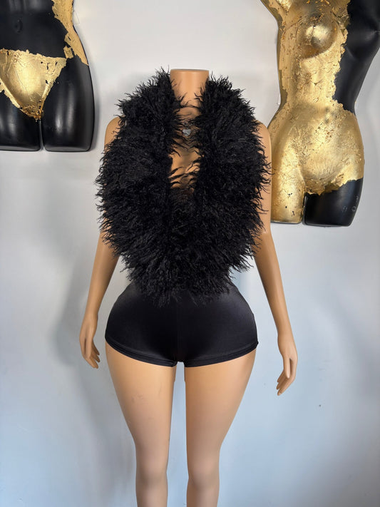 Girl's Girl Romper - Black - Head Over Heels: All In One Boutique