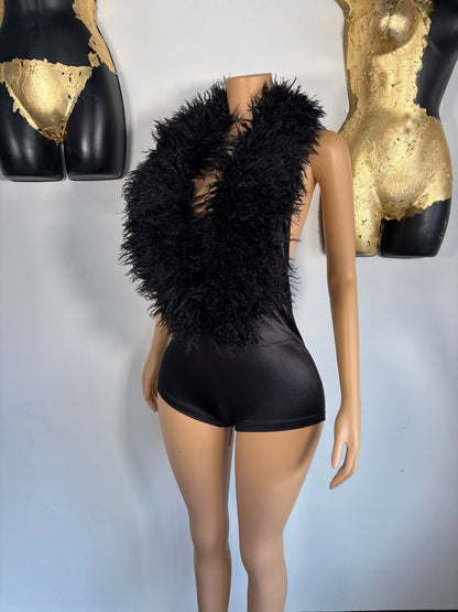 Girl's Girl Romper - Black - Head Over Heels: All In One Boutique