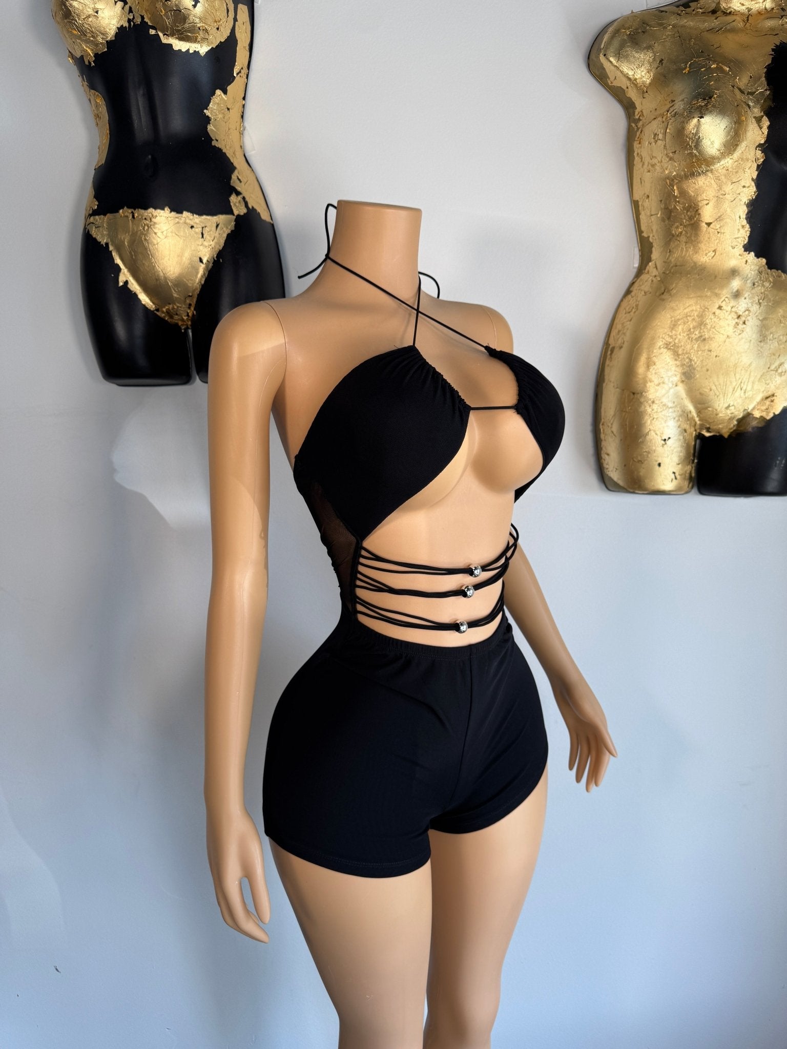 Hard To Handle Romper - Black - Head Over Heels: All In One Boutique