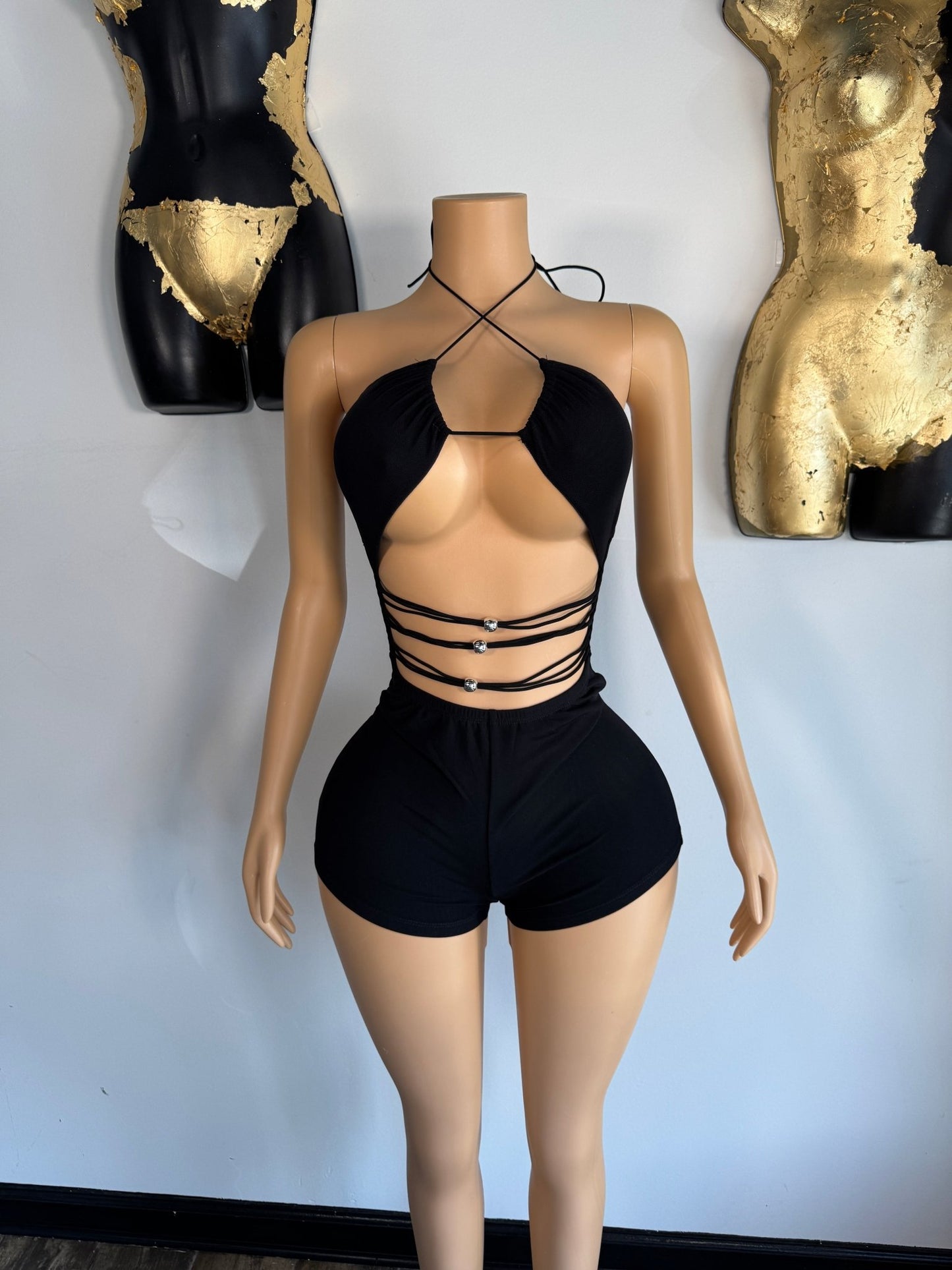 Hard To Handle Romper - Black - Head Over Heels: All In One Boutique