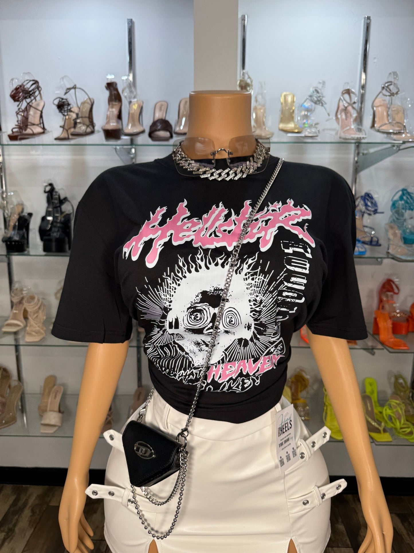 Hellstar Graphic Tee - Black - Head Over Heels: All In One Boutique