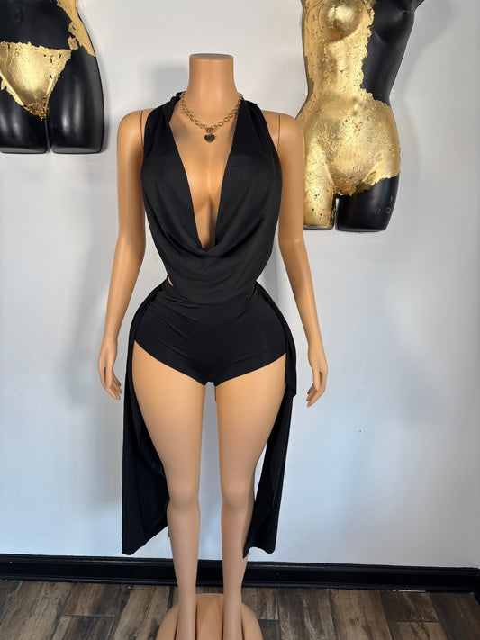 Hot S*ht Only Short Set - Black - Head Over Heels: All In One Boutique
