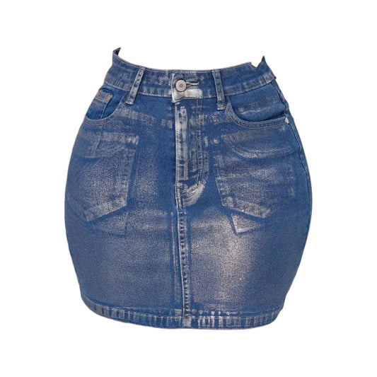 Hottie Skirt - Denim - Head Over Heels: All In One Boutique