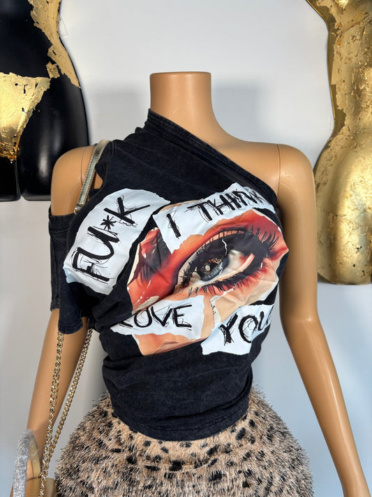 I Love You Muscle Tee - Black - Head Over Heels: All In One Boutique