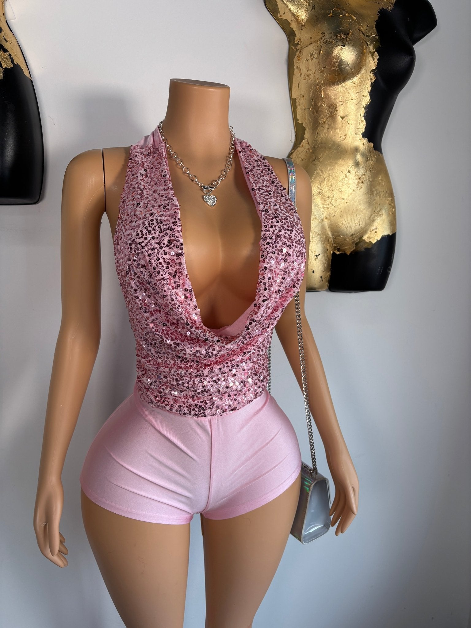In Too Deep Short Set - Pink - Head Over Heels: All In One Boutique