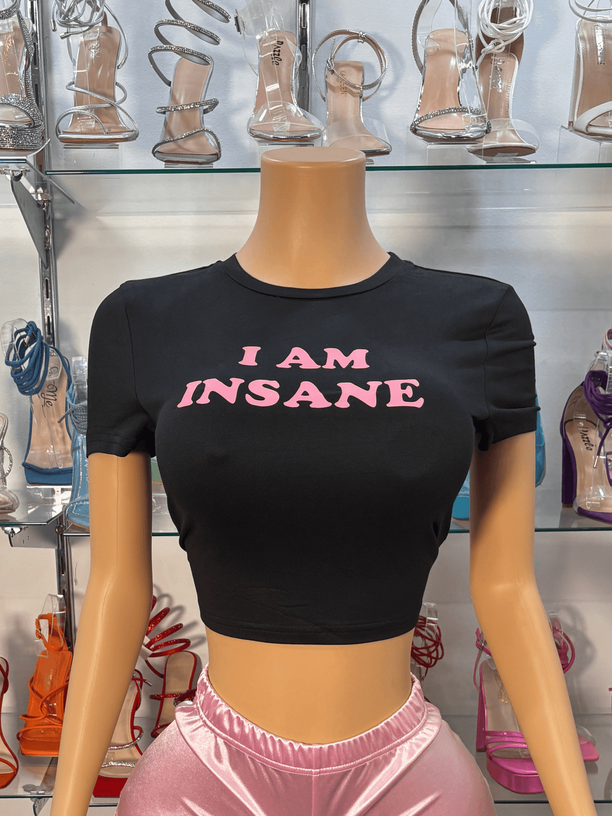 Insane Crop Top- Black - Head Over Heels: All In One Boutique