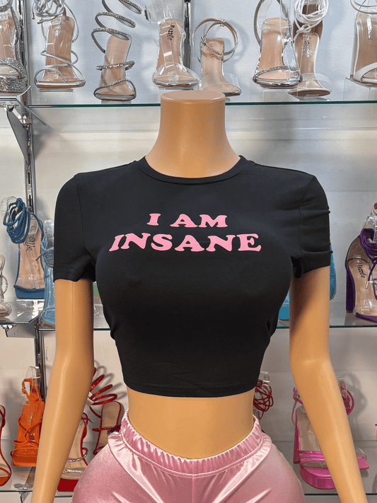Insane Crop Top- Black - Head Over Heels: All In One Boutique