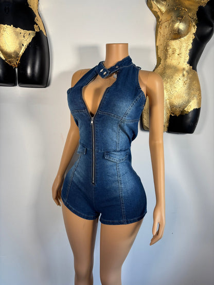 Irene Romper - Denim - Head Over Heels: All In One Boutique