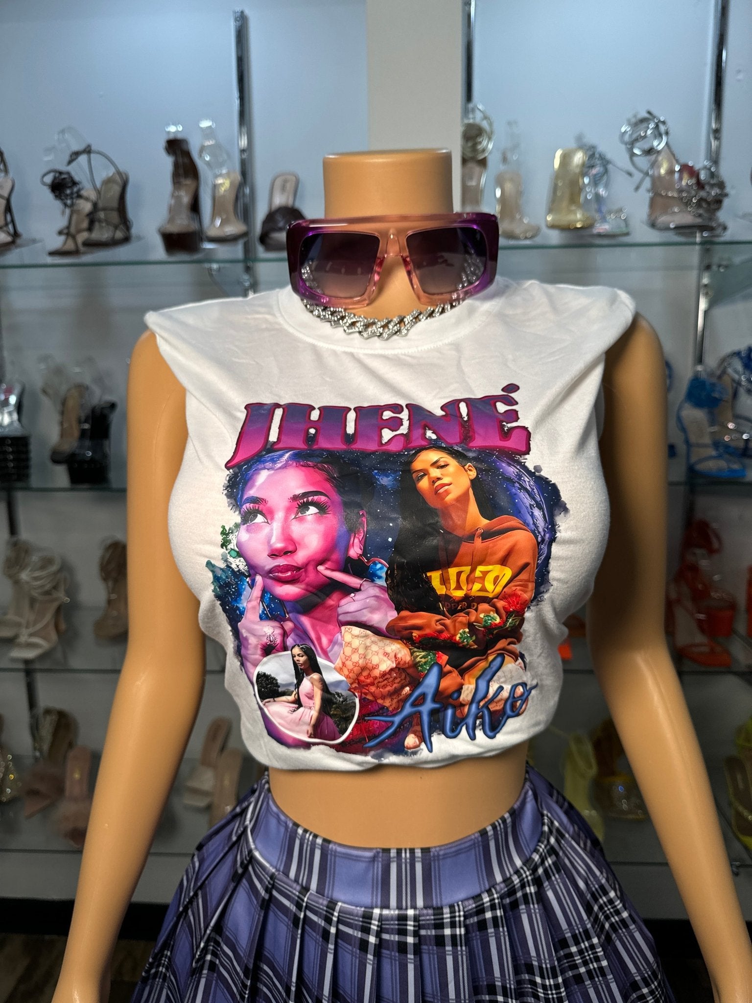 Jhene Graphic Tee - White - Head Over Heels: All In One Boutique