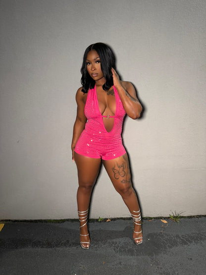 Josie Romper - Pink - Head Over Heels: All In One Boutique