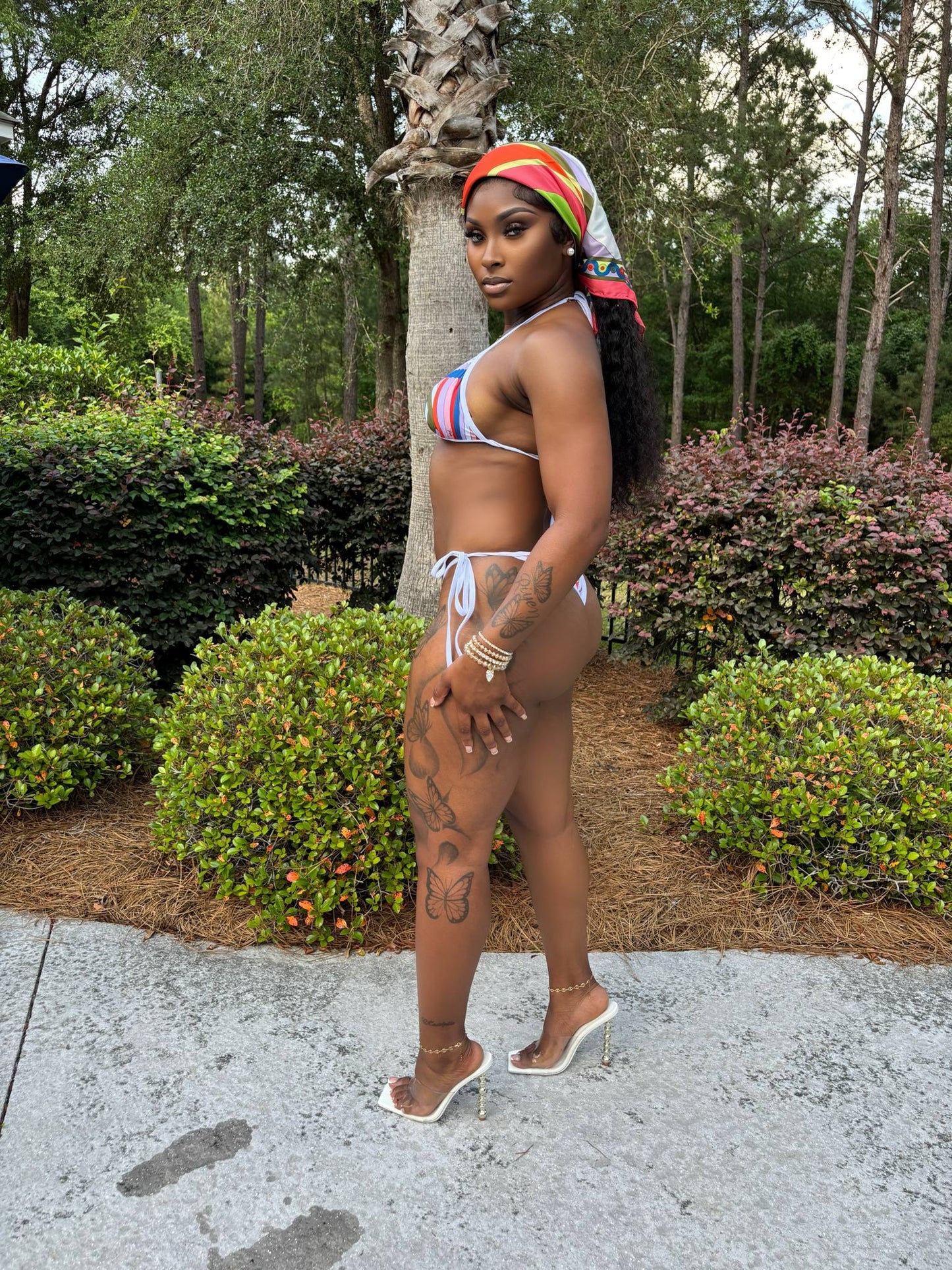 Keep It P Bikini - Orange Multi (FINAL SALE) - Head Over Heels: All In One Boutique