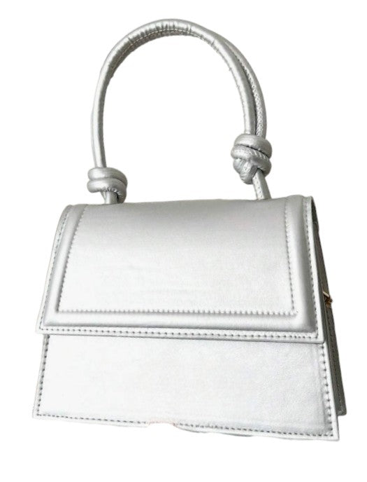 Knot Handbag - Silver - Head Over Heels: All In One Boutique