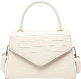 Knot Handbag - White Croc - Head Over Heels: All In One Boutique