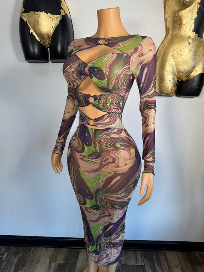 Lavish Growl Dress - Multi - Head Over Heels: All In One Boutique