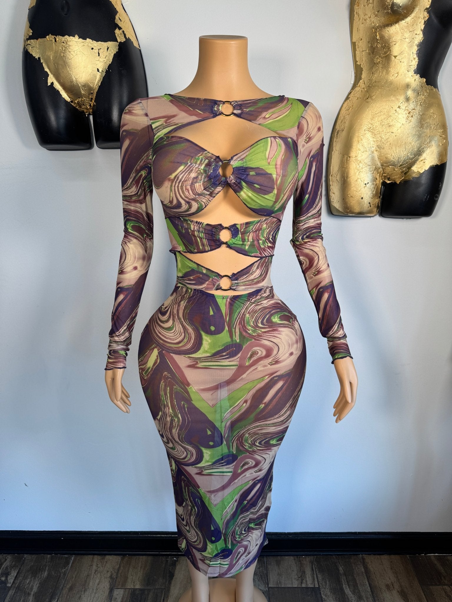 Lavish Growl Dress - Multi - Head Over Heels: All In One Boutique