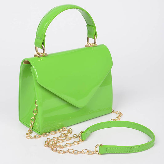 Leather Satchel - Apple Green (Final Sale) - Head Over Heels: All In One Boutique