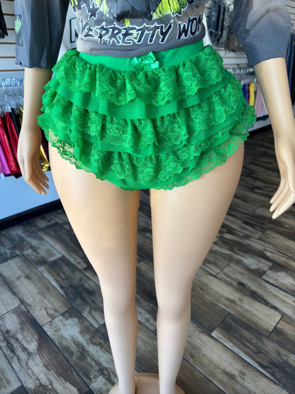 Lil Sassy Shorts - Green - Head Over Heels: All In One Boutique