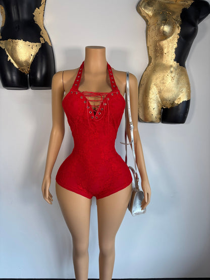 Lover Girl Romper - Red - Head Over Heels: All In One Boutique