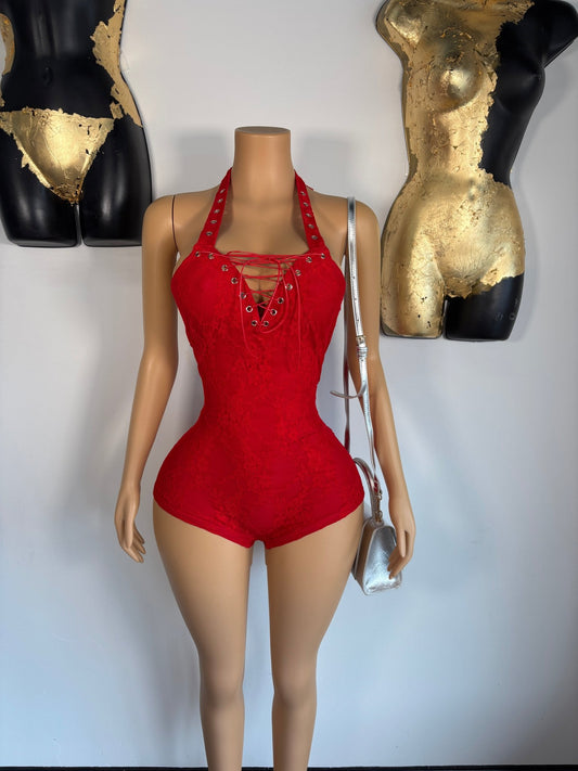 Lover Girl Romper - Red - Head Over Heels: All In One Boutique