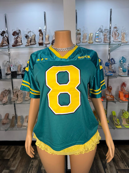 Lucky 8 Jersey - Green - Head Over Heels: All In One Boutique