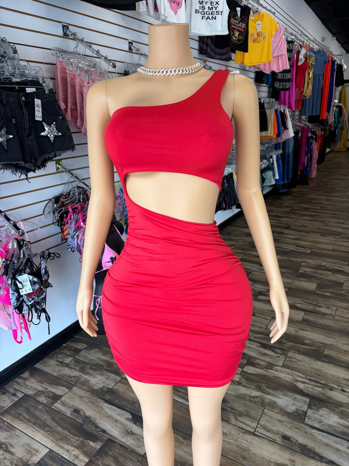 Main Priority Dress - Red - Head Over Heels: All In One Boutique