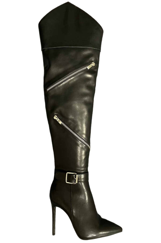 Makia Thigh Boots - Black - Head Over Heels: All In One Boutique