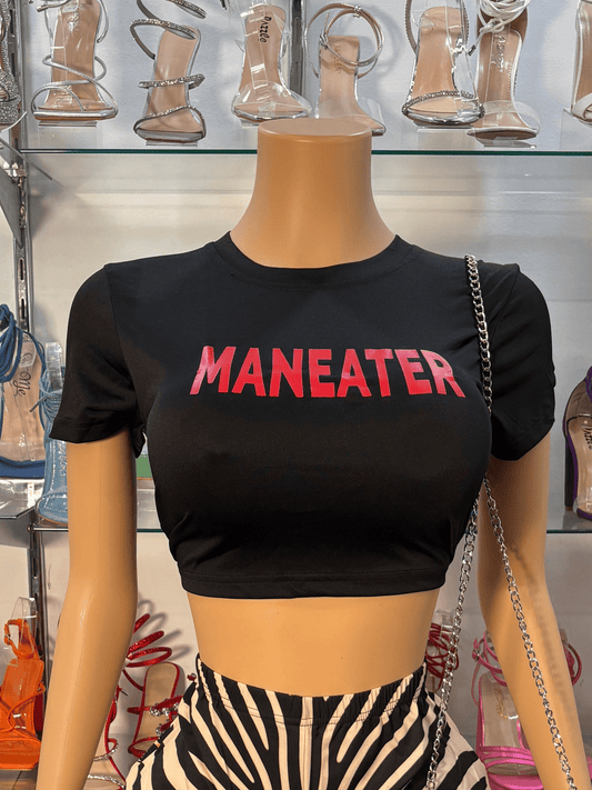 Man Eater Crop Top - Head Over Heels: All In One Boutique