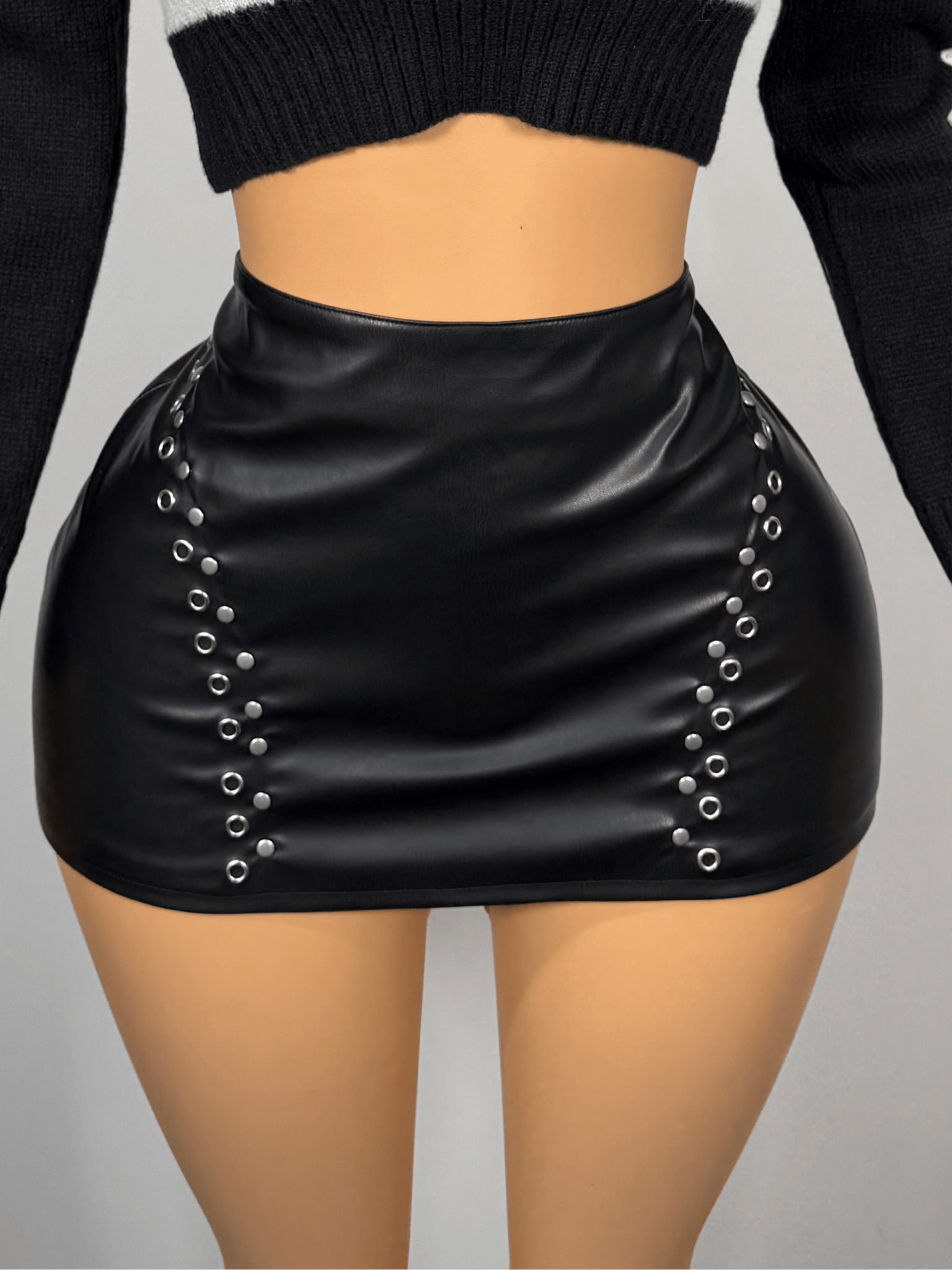 Marie Leather Skirt - Black - Head Over Heels: All In One Boutique