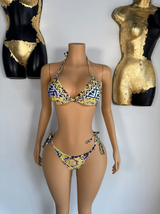 Medusa Bikini - Yellow (FINAL SALE) - Head Over Heels: All In One Boutique