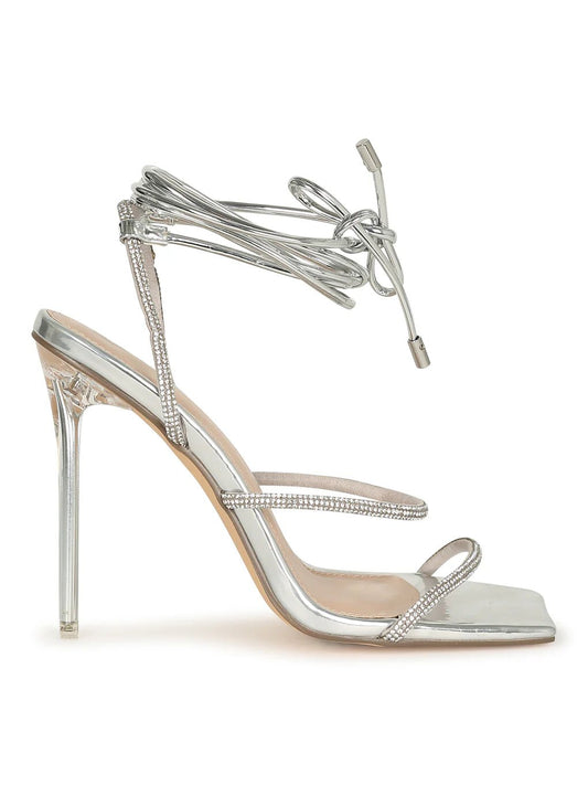 Mellie Heels - Silver - Head Over Heels: All In One Boutique